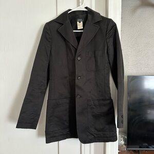 A.P.C. Paris Black Blazer Coat